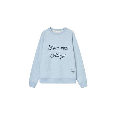 CONCISE-WHITE简白刺绣字母卫衣