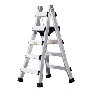梯子家用折叠梯加厚行走梯焊接铝合金人字梯工程楼梯木工铝梯爬梯