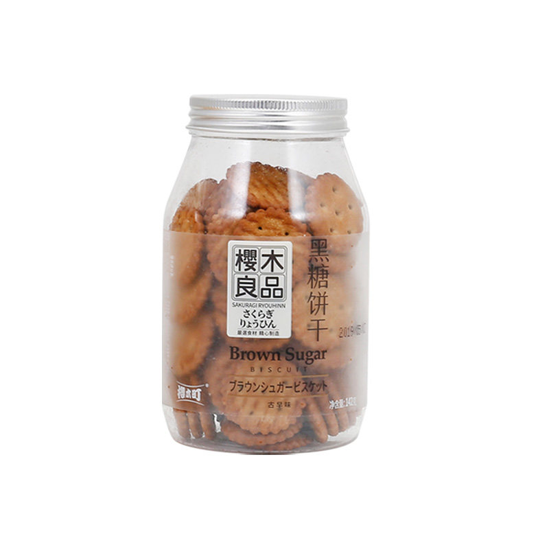 罐装黑糖味日式小圆饼