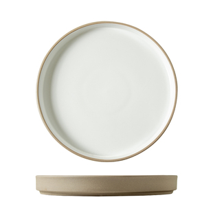 粗陶餐具托盘菜盘子复古饺子餐盘日式陶瓷碗碟套装家用饭碗汤面碗