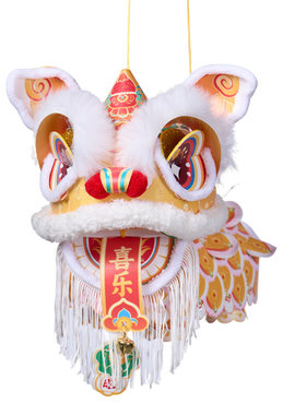 新款瑞宝醒狮灯笼手工diy材料包