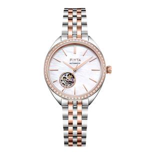 飞亚达手表女镂空自动机械表钢带时尚简约大盘FAHG女表LA865019