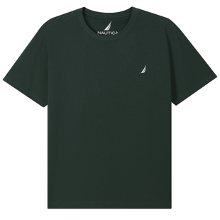 NAUTICA/诺帝卡男装夏季20支全棉柔软透气短袖多色T恤TO5101