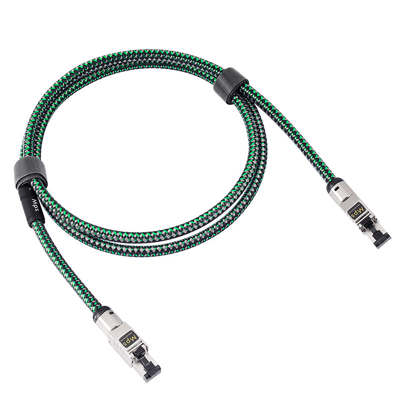 Mps发烧HiFi高速6N单晶铜CAT8八类网线转音频网络线传输连接音响