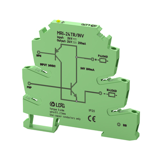 MRI-24TR/INV NPN互转PNP信号转换模块PLC高低电平开关放大传感器