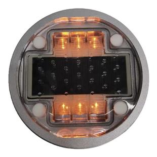 太阳能地埋道钉嵌入式铸铝警示灯同频闪烁信号灯高速公路道路定制