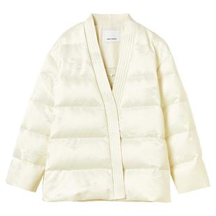 朗姿白鹅绒新中式白色羽绒服冬季2024年新款鹅绒服短款羽绒服女士