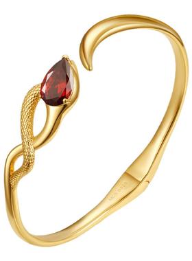 MGS/曼古银红瑞2025设计感S925银手镯子女新中式国风新潮生日礼物