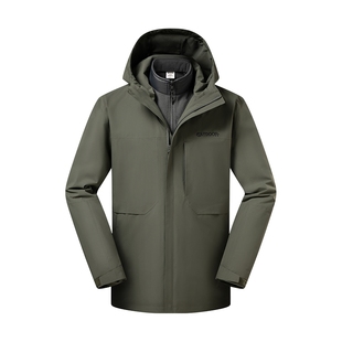 outdoor products羽绒冲锋衣男三合一可拆卸排骨羽绒内胆外套保暖