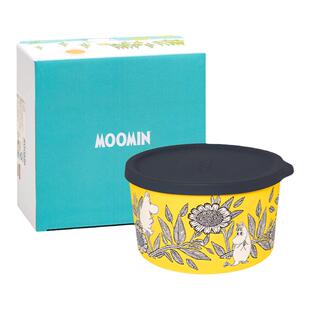 姆明餐盒 芬兰moomin硅胶盖保鲜盒饭盒软密封 多功能环保冷餐盒