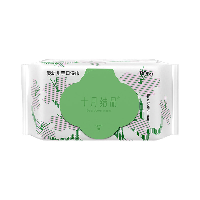 十月结晶80抽手口专用婴儿湿巾