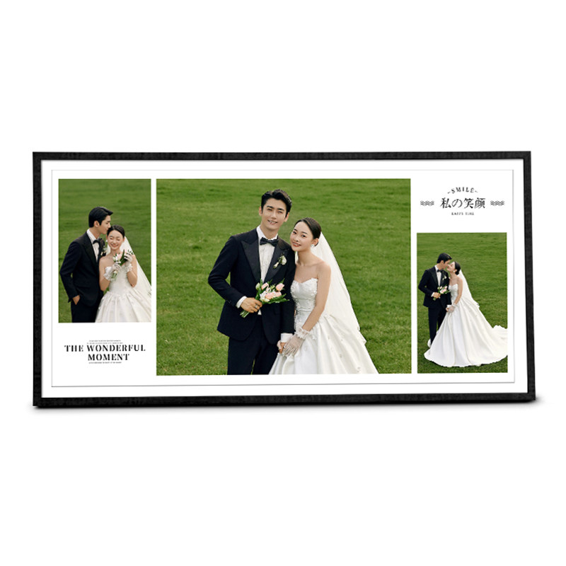 婚纱照相片宫格相框洗照片打印摆台情侣纪念礼物结婚儿童影楼放大