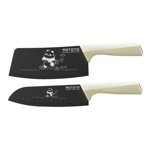 摩登主妇mototo熊猫有钛菜刀女士切片切菜切肉水果刀厨房刀具套装