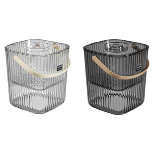 厨余垃圾桶轻奢家用带盖手提湿垃圾桶厨房垃圾干湿分离过滤卫生桶