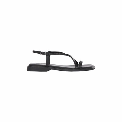 [秋冬新品]Vagabond Shoemakers黑色凉鞋夹脚带细带凉鞋REVOLVE