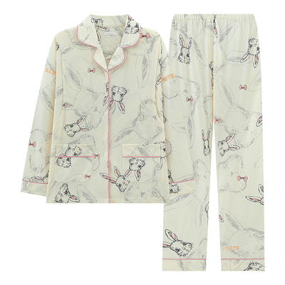 冬季月子服纯棉全棉吸汗可哺乳睡衣产后喂奶专用秋冬款孕妇家居服