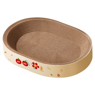 猫抓板耐磨耐抓不掉屑超大号猫抓窝瓦楞纸盆一体猫咪玩具用品大全