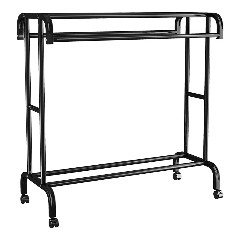 衣架卧室晾衣架落地挂衣架放衣服神器移动置物架衣帽架双层承重