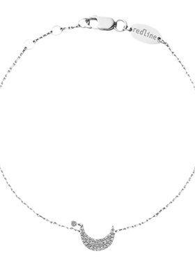 红绳女士金链钻石手链