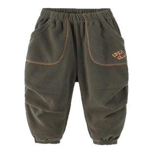 男童春季长裤秋冬休闲百搭裤春款加绒裤子小宝宝衣服男孩加厚秋装