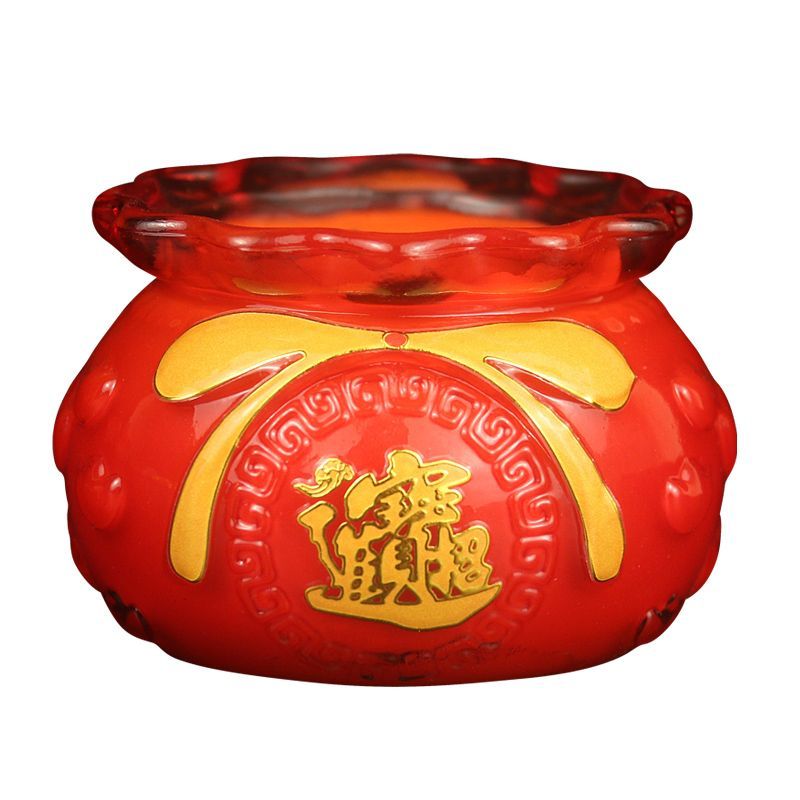 加厚玻璃酥油灯过年开业蜡烛灯