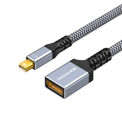 优联 minidp转dp1.4转换器迷你Displayport雷电2适用笔记本显卡连电视显示器投影仪迷你小dp转换头连接转换器