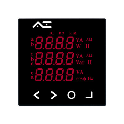 智能三相液晶多功能电力仪表 数显电压电流功率有功计量表485通讯