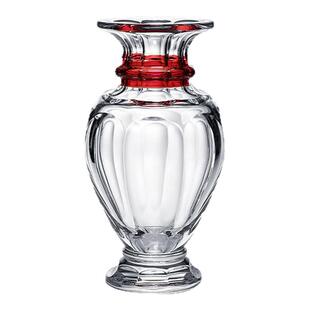[新年礼物]Baccarat巴卡拉 哈酷系列 花瓶 栏杆形红色 透明 礼盒