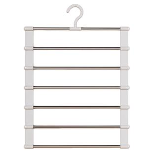 多层裤架家用衣柜挂神器不锈钢裤挂收纳专用裤子专用衣架云梯裤架