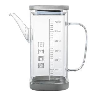 油壶厨房家用高硼硅玻璃酱油瓶大容量耐高温储油罐醋瓶香油壶专用