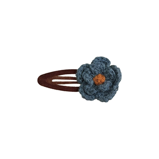 秋冬针织毛线花朵发夹女边夹bb夹发卡2025新款高端前额刘海夹头饰