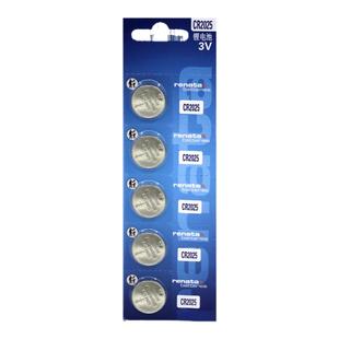 RenataCR2025纽扣电池3V锂电池瑞士扣式瑞纳达适用于奔驰c200l福特新蒙迪欧高尔夫7新马自达昂克赛拉阿特兹