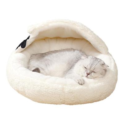 猫窝冬季新款小羊窝半包加厚保暖圆形宠物窝冬用新式狗窝清仓福利