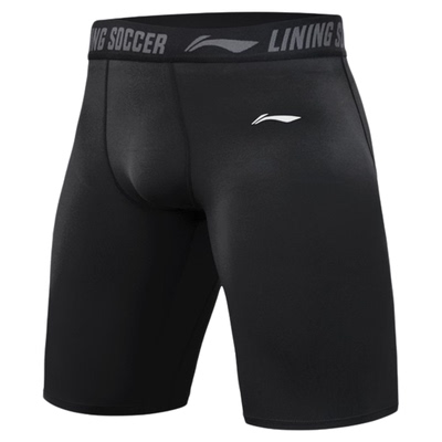 李宁跑步紧身裤男款高弹训练裤