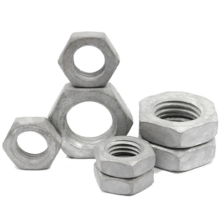 热镀锌六角薄螺母GB6172热浸锌薄螺帽M10M12M16M20M24系列