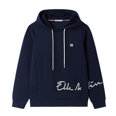 ELLEActive运动字母连帽卫衣