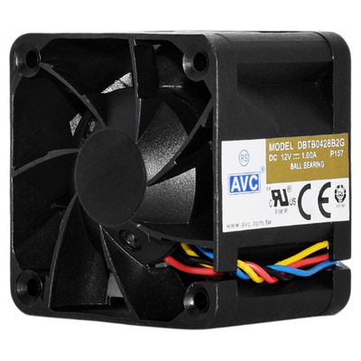 AVC暴力4028双滚珠4线PWM风扇4CM