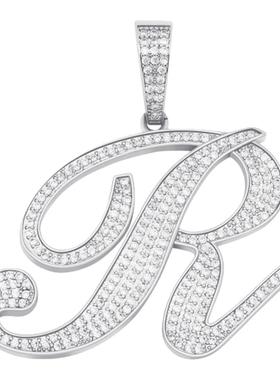 TopGrillz新款厚草书艺术体大号字母吊坠男女嘻哈潮款DIY定制拼接