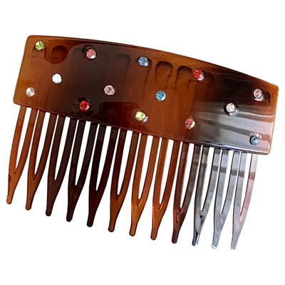 时尚精致小彩钻发梳插梳碎发神器