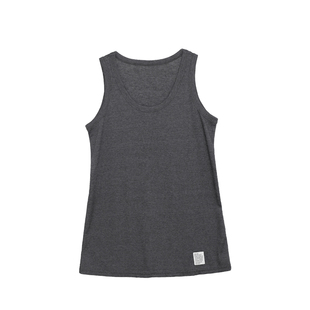 荒荒家 竹节螺纹宽松背心2025夏季新款U领简约内搭外穿无袖上衣女