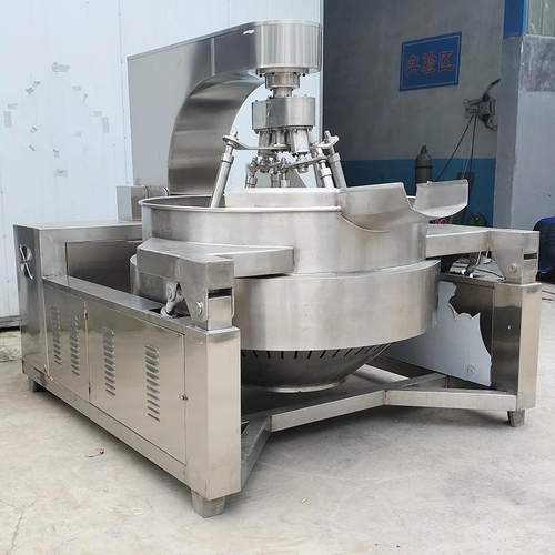 全自动电磁线圈加热牛肉酱番茄豆豉酱香菇酱炒锅燃气六爪搅拌炒锅