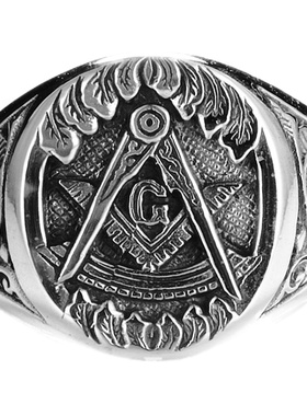 vantichi925共济会戒指个性潮