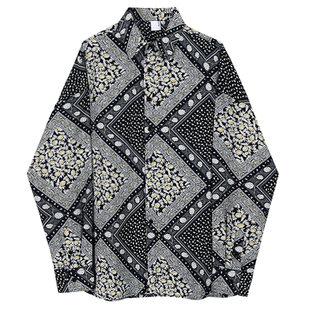 MRCYC腰果花衬衫男长袖韩系潮流宽松休闲痞帅长袖衬衣ins潮外套