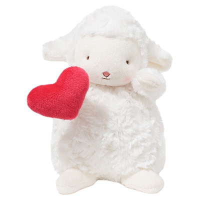 小羊公仔爱心海湾兔毛绒玩具