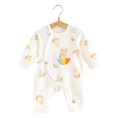 春秋季纯棉无骨曲线连体衣