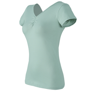 舞蹈服教师专用上衣短袖练功服成人女中国舞形体服学生艺考芭蕾舞