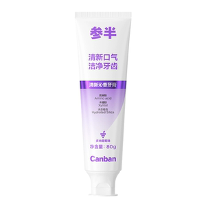 参半清新沁香酵素牙膏洁白牙膏清新口腔果味牙膏清新80g-兑换x