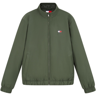 【预售免定】Tommy26秋冬新款男装潮流刺绣宽松立领教练棉服夹克