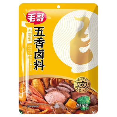 毛哥五香/香辣卤料包60gx3袋