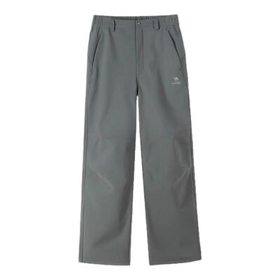 骆驼运动裤男加绒户外伞兵裤防水防风吸湿冲锋裤登山软壳裤工装裤